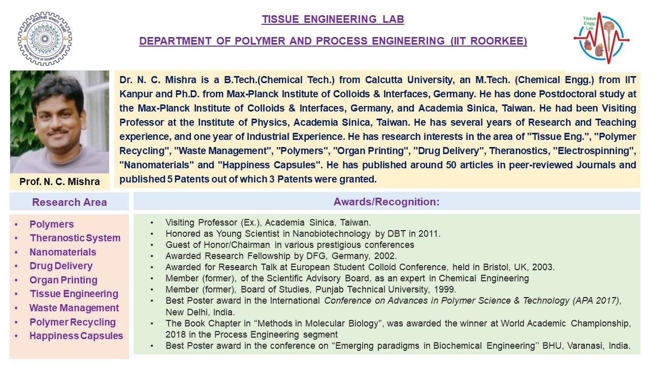 Prof. NC Mishra Research Area